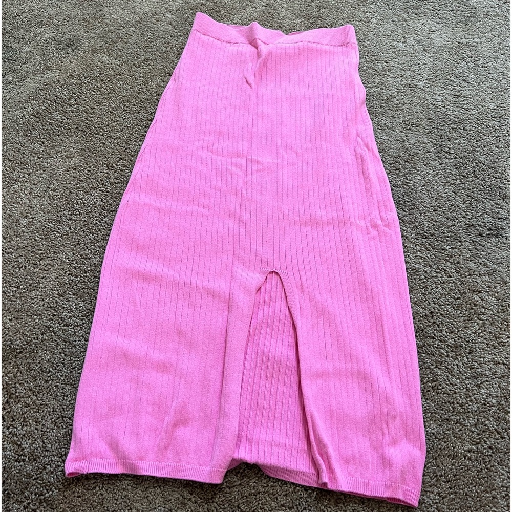 Free People skyline midi skirt size S pink